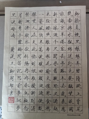 申静老师的软笔作品